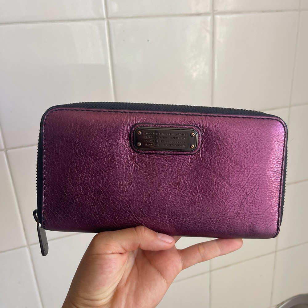 Marc by Marc Jacobs Magenta Leather Wallet
